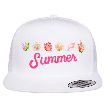 Summer Seashell Tropical Flatbill Hat