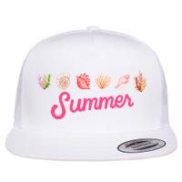 Summer Seashell Tropical Flatbill Hat