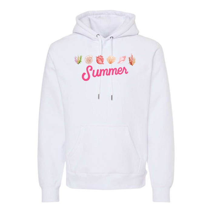 Summer Seashell Tropical Premium Hoodie