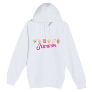 Summer Seashell Tropical Premium Pullover Hoodie