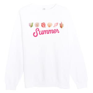 Summer Seashell Tropical Premium Crewneck Sweatshirt