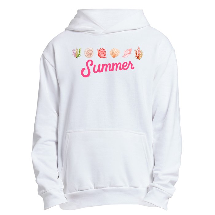 Summer Seashell Tropical Urban Pullover Hoodie