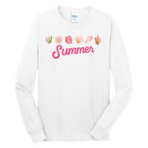 Summer Seashell Tropical Tall Long Sleeve T-Shirt