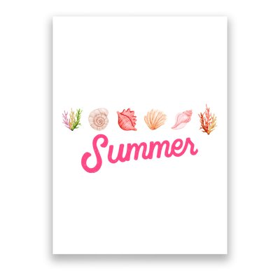 Summer Seashell Tropical Poster