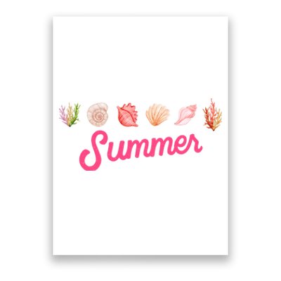 Summer Seashell Tropical Poster