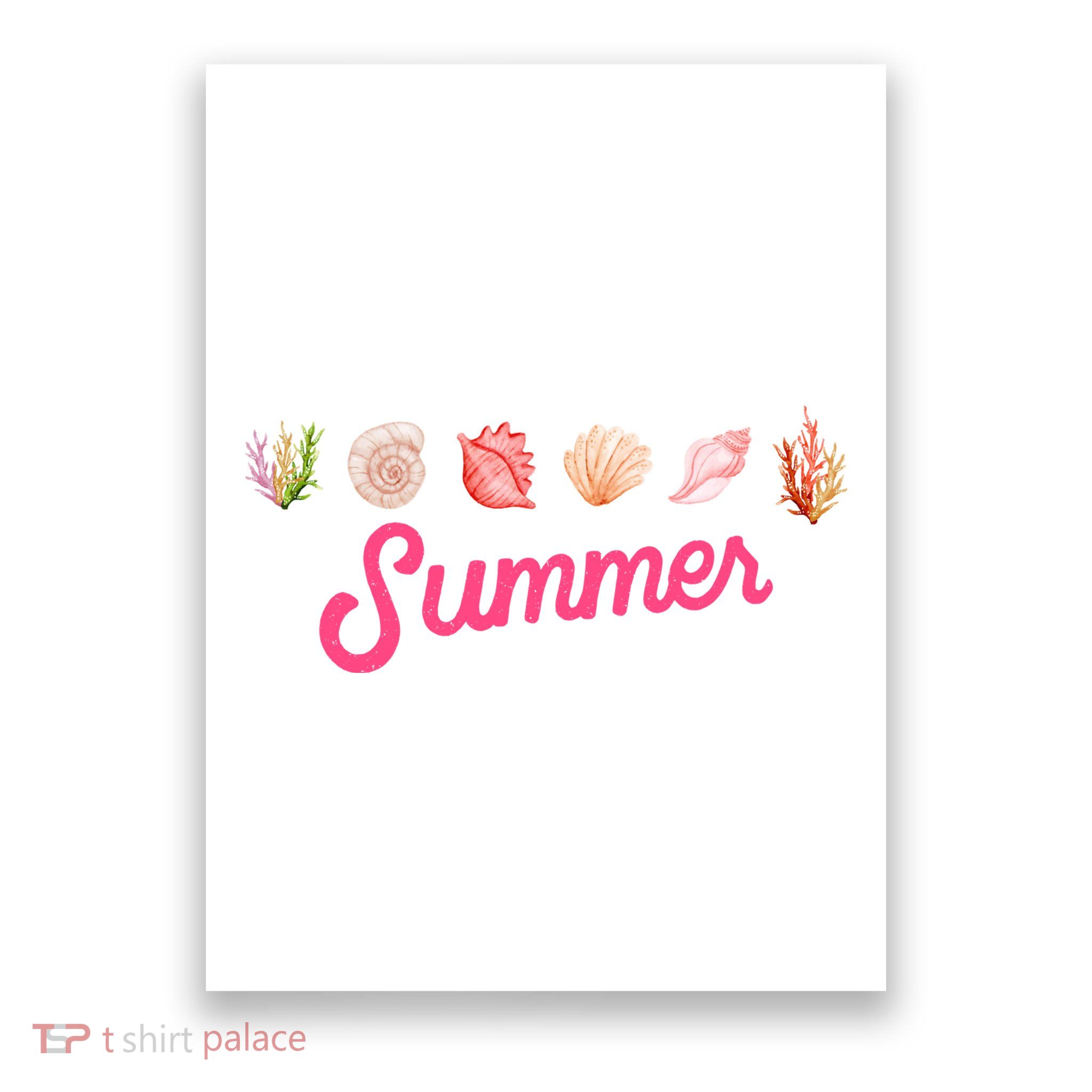 Summer Seashell Tropical Poster