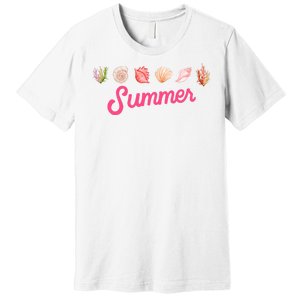 Summer Seashell Tropical Premium T-Shirt