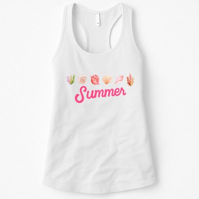 Summer Seashell Tropical Womens Tank Top