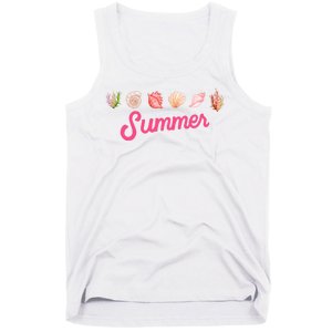 Summer Seashell Tropical Tank Top