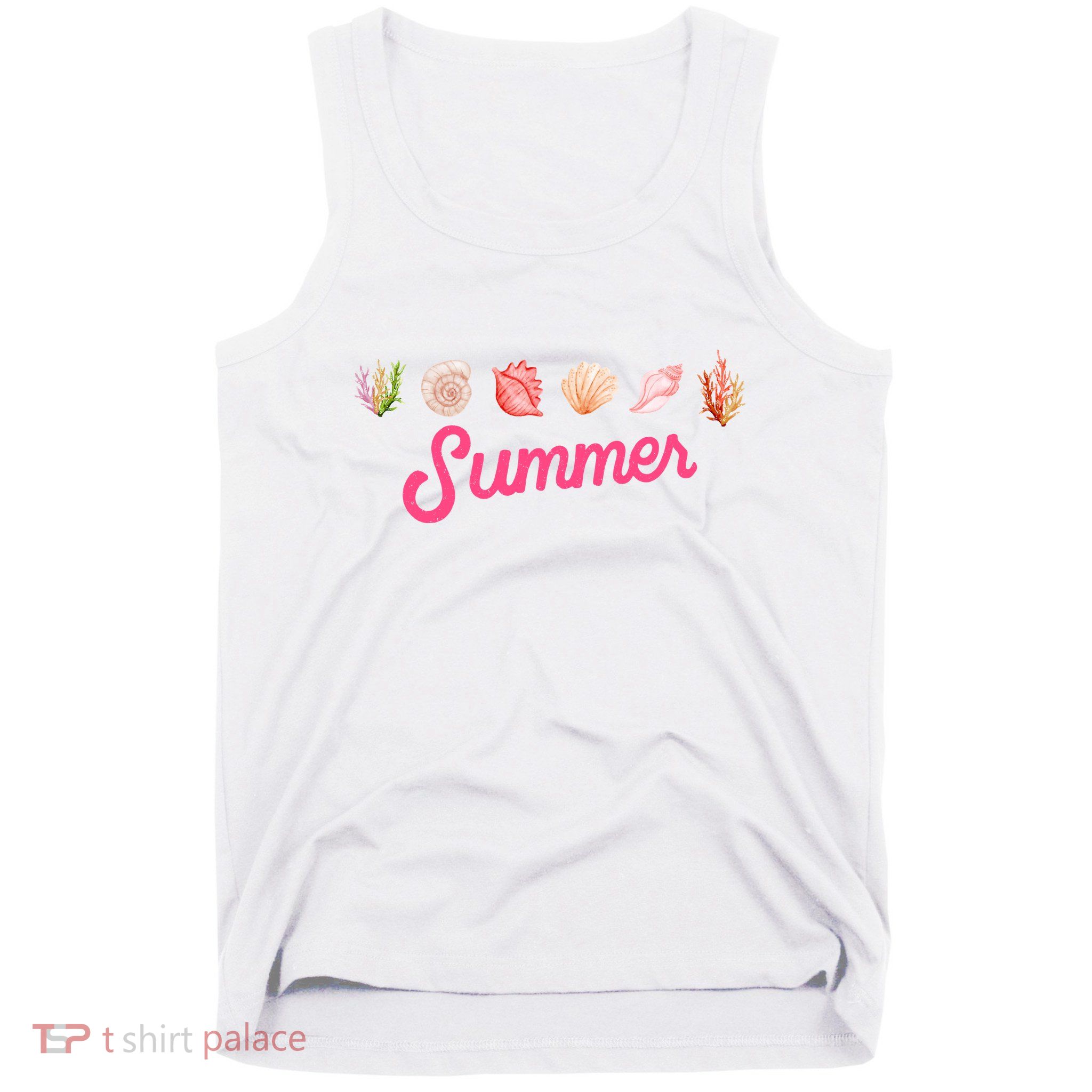 Summer Seashell Tropical Tank Top