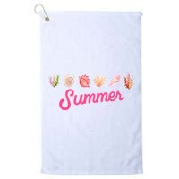 Summer Seashell Tropical Golf Towel
