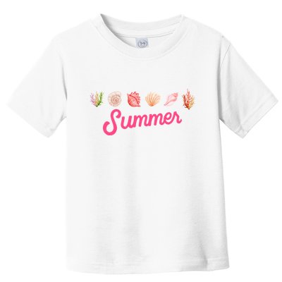 Summer Seashell Tropical Toddler T-Shirt
