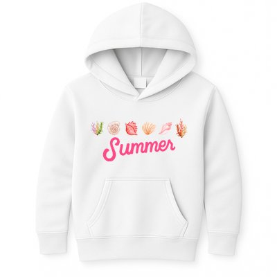 Summer Seashell Tropical Kids Hoodie