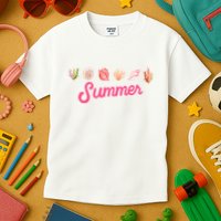 Summer Seashell Tropical Kids T-Shirt