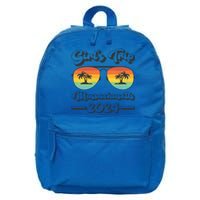 Summer Sunglasses Trip 2024 Massachusetts Beach Gift 16 in Basic Backpack