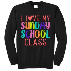 Sunday School Teacher I Love My Class Church Jesus Bible Sweatshirt