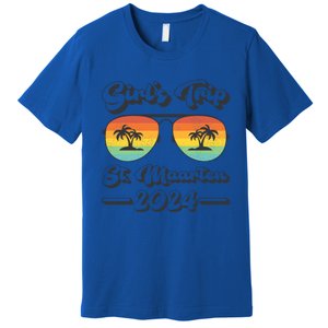 Summer Sunglasses Trip 2024 St Maarten Beach Gift Premium T-Shirt