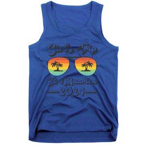 Summer Sunglasses Trip 2024 St Maarten Beach Gift Tank Top