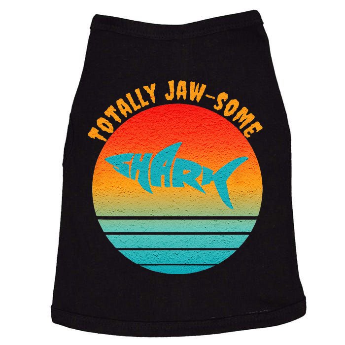 Shark Sunset Totally Jaw Some Awesome Beach Love Ocean Life Doggie Tank