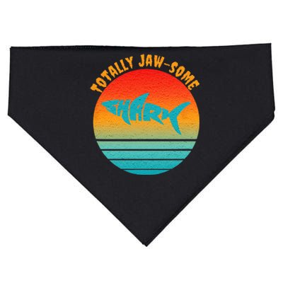 Shark Sunset Totally Jaw Some Awesome Beach Love Ocean Life USA-Made Doggie Bandana