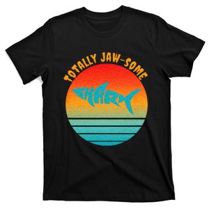 Shark Sunset Totally Jaw Some Awesome Beach Love Ocean Life T-Shirt