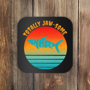 Shark Sunset Totally Jaw Some Awesome Beach Love Ocean Life Coaster