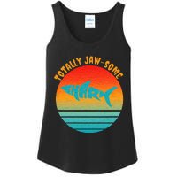 Shark Sunset Totally Jaw Some Awesome Beach Love Ocean Life Ladies Essential Tank