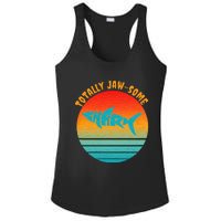 Shark Sunset Totally Jaw Some Awesome Beach Love Ocean Life Ladies PosiCharge Competitor Racerback Tank