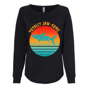 Shark Sunset Totally Jaw Some Awesome Beach Love Ocean Life Womens California Wash Sweatshirt