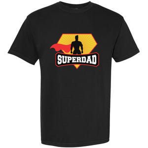 Superdad Superhero Themed For Fathers Day Garment-Dyed Heavyweight T-Shirt