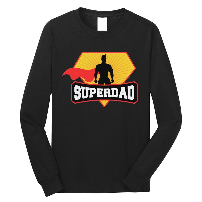 Superdad Superhero Themed For Fathers Day Long Sleeve Shirt