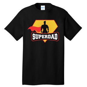 Superdad Superhero Themed For Fathers Day Tall T-Shirt