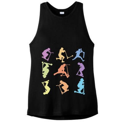 Stunt Scooter Tricks Ladies PosiCharge Tri-Blend Wicking Tank