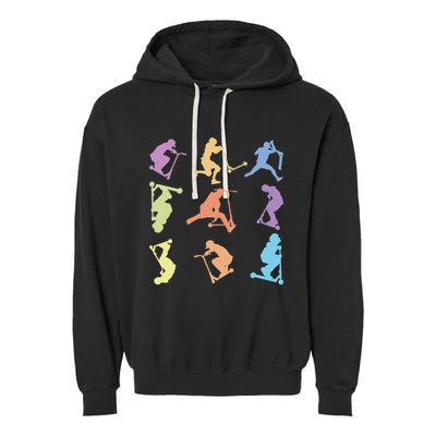 Stunt Scooter Tricks Garment-Dyed Fleece Hoodie