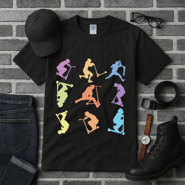 Stunt Scooter Tricks Tall T-Shirt