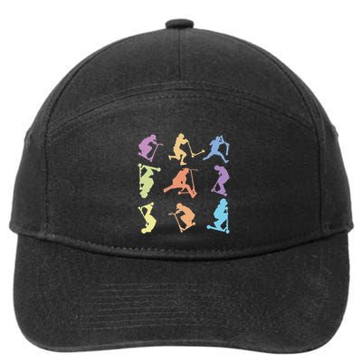 Stunt Scooter Tricks 7-Panel Snapback Hat