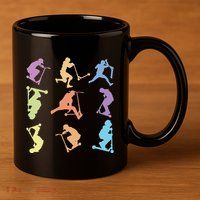 Stunt Scooter Tricks 11oz C Handle Ceramic Mug