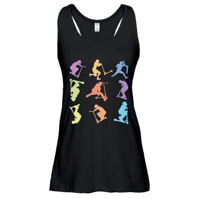 Stunt Scooter Tricks Ladies Essential Flowy Tank