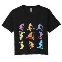 Stunt Scooter Tricks Women's Crop Top Tee