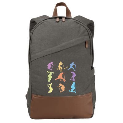 Stunt Scooter Tricks Cotton Canvas Backpack
