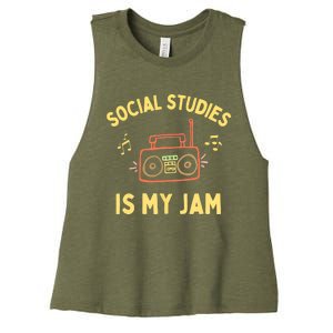 Social Studies Teacher Team, History Teacher Appreciation Women's Racerback Cropped Tank