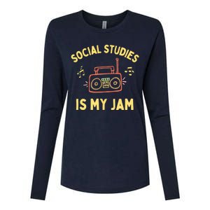 Social Studies Teacher Team, History Teacher Appreciation Womens Cotton Relaxed Long Sleeve T-Shirt