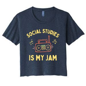 Social Studies Teacher Team, History Teacher Appreciation Women's Crop Top Tee