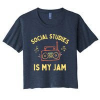 Social Studies Teacher Team, History Teacher Appreciation Women's Crop Top Tee