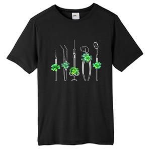 Sickle Scaler Tweezer Mouth Mirror Dentist St Patrick's Day Meaningful Gift Tall Fusion ChromaSoft Performance T-Shirt