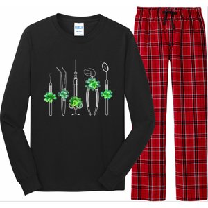 Sickle Scaler Tweezer Mouth Mirror Dentist St Patrick's Day Meaningful Gift Long Sleeve Pajama Set