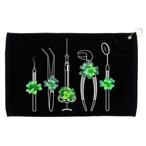 Sickle Scaler Tweezer Mouth Mirror Dentist St Patrick's Day Meaningful Gift Grommeted Golf Towel