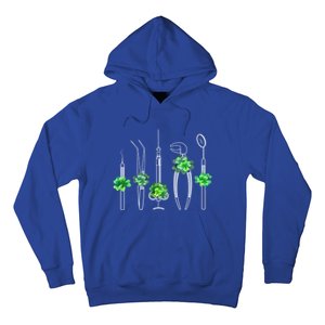 Sickle Scaler Tweezer Mouth Mirror Dentist St Patrick's Day Meaningful Gift Hoodie