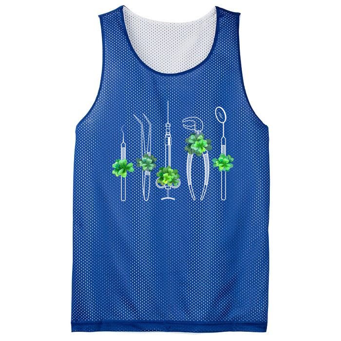 Sickle Scaler Tweezer Mouth Mirror Dentist St Patrick's Day Meaningful Gift Mesh Reversible Basketball Jersey Tank