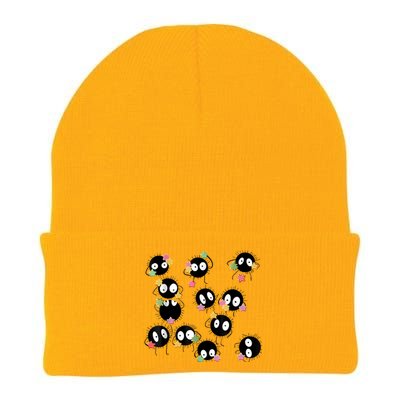 Sootballs Susuwatari The Soot Sprites For Anime Lovers Knit Cap Winter Beanie